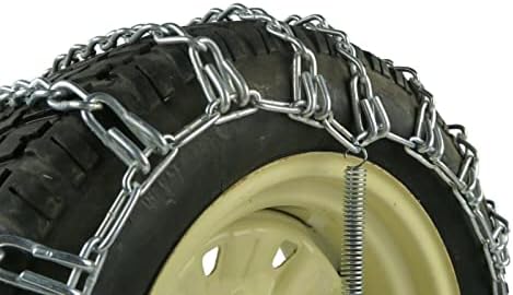 Продавницата РОП | 2 ланци на гуми за врски и затегнувачи за Cub Cadet Snow Blowers со гуми 22x10x8