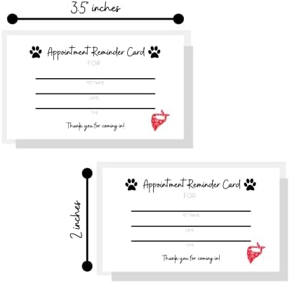 Картички За Потсетување за Чешлање миленичиња | Физички Печатени 2х3, 5 Инчи Големина На Визит-Картичка | Материјали За Чешлање Миленичиња