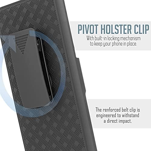 Дизајниран За Motorola Moto G Play 2021 Со Калено Стакло, Футрола За Штипки Со Тенок Школка Заштитна Хибридна Покривка За Тешки Оклопни Бранители