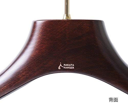 Закачалка на Наката: Направено во Јапонија дрвена машка костуми закачалка со почувствуван бар Марс Браун Авто-05