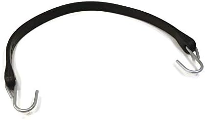 Rop Shop 9 црни гумени ленти за катрани со рамни ланци со кабелски ланци на кабелски ланци