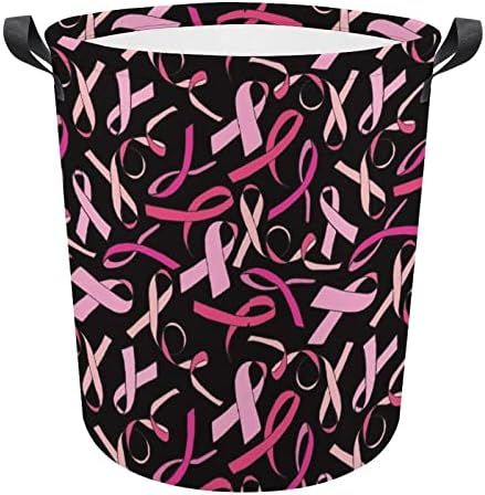 Розова Лента Свест За Рак На Дојка Кошница За Перење Склопувачки Алишта Ја Попречува Кантата За Перење Облека Торба За Складирање
