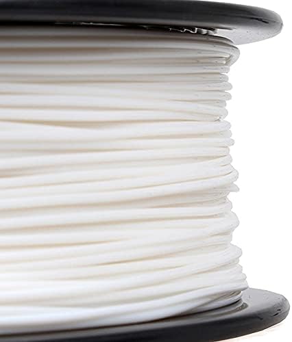ПЛА меки потрошувачки 3Д печатење Филамент Флексибилен бел материјал за заштита на животната средина 1,75мм 1 кг
