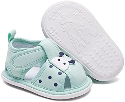 QTOLO бебешки сандали момчиња Девојки летни спортови кои не се лизгаат први чевли за одење за затворено на отворено 6 12 12 18