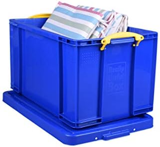 Навистина Корисна Кутија 84 Литарска Пластична Кутија За Складирање Цврсто Сино