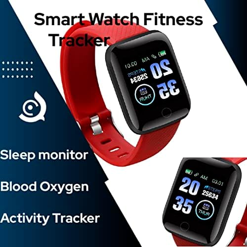 Cubaco Smart Watch Fitness Tracker со 1,45 инчен екран на допир на срцев ритам Монитор за спиење Крв кислород, чекор контра активност,
