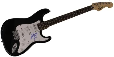 Пост Malone потпишана автограм со целосна големина Црна фендер Stratocaster Електрична гитара w/ James Spence JSA Автентикација - Поп суперerstвезда,