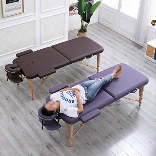 Gaoyuhong ljha преклопна масажа маса, домаќинство преносна дрвена рамка масажа за убавина кревет, прилагодлива висина на акупунктура