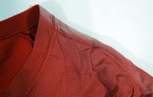 2008 година Гвинет Брејвс Брендон onesонс 28 игра користеше Црвен дрес XL DP44068 - Игра користена МЛБ дресови