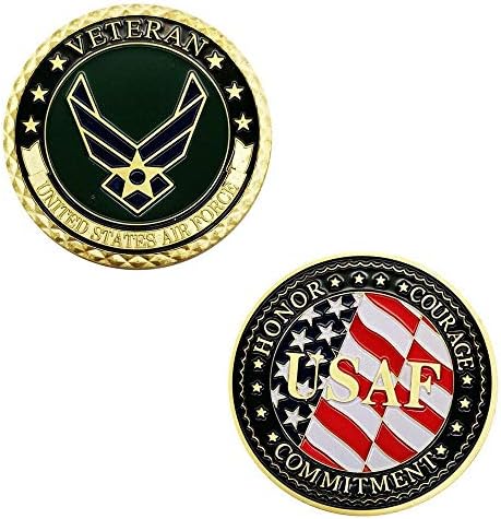 Американската Војска Сад Воздухопловните Сили Ветеран Воздухопловен Пензионирање Пензиониран Предизвик Монета