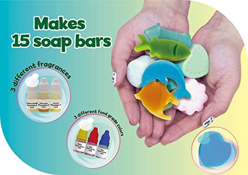 Дусун занаетчиски сапуни со сапун за деца | Направете свој сапун | Се топи и истурете комплет за сапун | Комплетен комплет за правење сапун за
