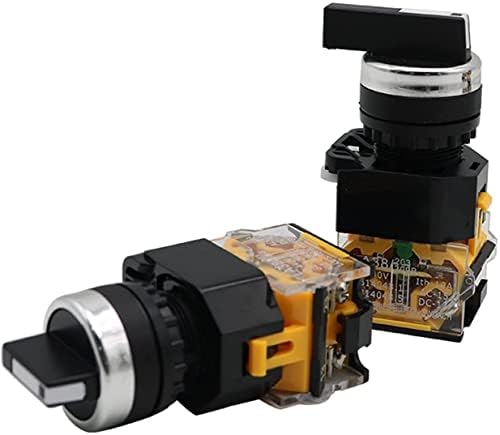 Befia 22mm селектор на копчето Ротари прекинувач за заклучување на моментот 2NO 1NO1NC 2 3 Позиција DPST 10A 400V прекинувач за напојување