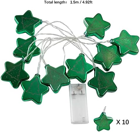 LED Божиќно електропласирана зелена боја на новогодишна елка Декоративни жици светла Божиќна забава атмосфера светла светла жица за