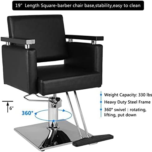 Дрвен бербер стол за сечење на косата стол за преклопување на чешлање стол на големо за фризерски стол со столче за столче за берберница