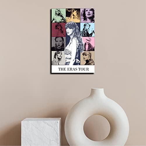 Поп -пејач Тејлор ера турнеја постер печатење на платно платно постери за wallsидови естетски уметнички декор печати слики слики за дневна