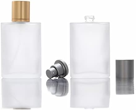 YSLJSM 30ml 50ml 100ml преносно замрзнато стакло парфем шише/шише за парфеми/шише за спреј/притиснете празно шише, златно покритие, 100мл