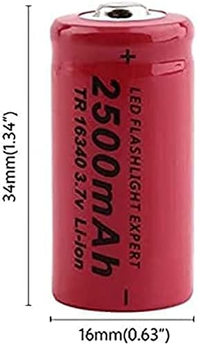 ASTC Lit Литиумски Батерии 3.7 v 2500mah 16340 LION Батерија, Батерија За Полнење ЗА VL123A DL123A 5018LC CR123A CR17345 K123A 6Pcs