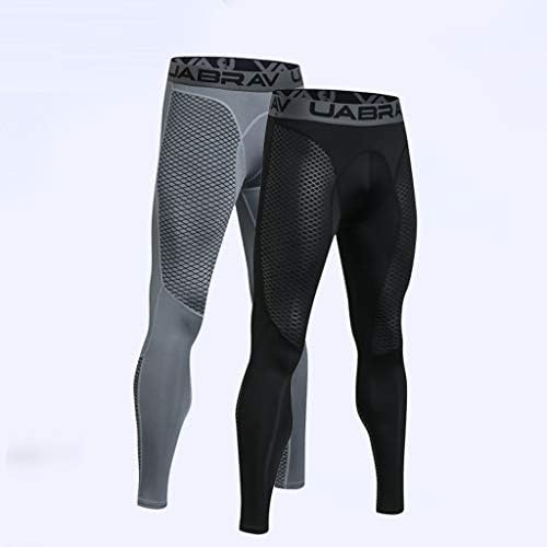 iYYVV Men's Outdoor Quick-Drying Training Elastic Tight Bottom Pants Sports Trousers