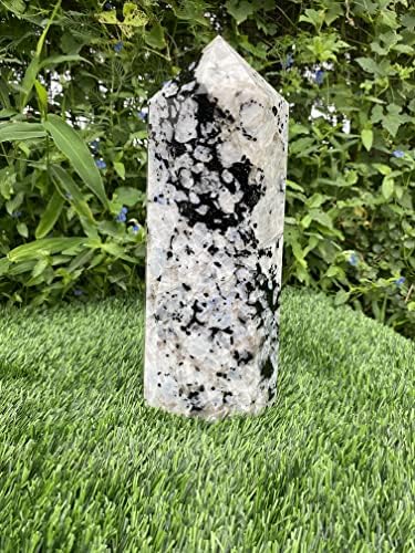 Голема Виножито Месечева Кула, Камен Дух Аура Чакра Камен Рачно Изработени Кристално Лекување Метафизички Природен Камен 8 Фацетирани
