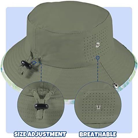 Bayizs Toddler Sun Hat, блокови 99% од УВ зраците, Детска сонце капа со моден принт, бебешка капа за сонце, најважни работи