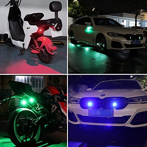 Lecart 6 PCS LED анти-судир Строб светла 7 бои LED авиони Strobe Drone Light USB моторцикл моторцикл итна светлина за е-велосипед/автомобил/RC