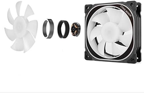 Fans на doitool компјутер 1 Поставете 3PCS RGB Case Fan RGB LED вентилатор за вентилатор вентилатор за вентилатор за вентилатор за