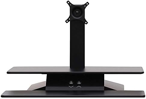 Lorell Sit-to-Stand Electric Multipurse Desktop Fiser, црна