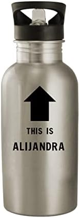 Производи од Моландра Ова е Алихандра - 20oz шише со вода од не'рѓосувачки челик, сребро