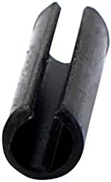 QTQGOITEM M3 x 8mm ролна игла челик Сплит пролетен додаток за прицврстувачи на црна боја 100 компјутери
