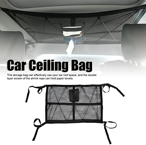 Внатрешен Нето Џеб на возилото, Прилагодлива Висечка Торба За Складирање На Таванот На Автомобилот За Заштеда На Простор Полиестерски