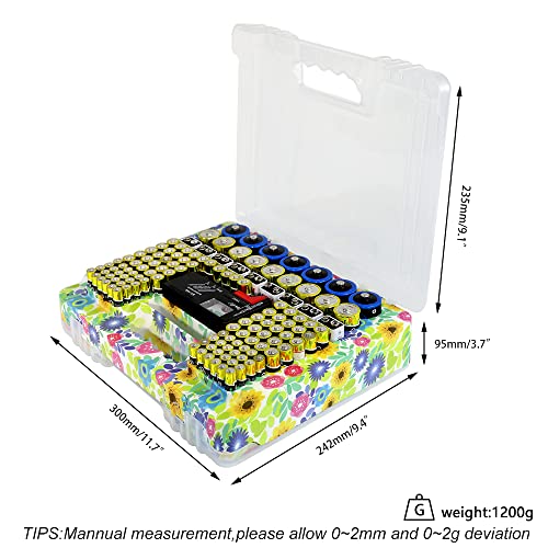 Кутија За Складирање На Организаторот На Батерии КФ-Вредност Со Тестер, Водоотпорна Кутија За Складирање Батерии, Држач За Батерии