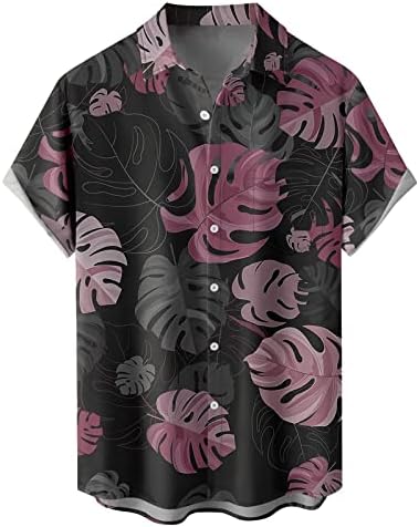 2023 година Нова цветна кошула со кратки ракави мажја летна плажа стил опуштена обична мрзлива кошула термичка кошула мажи