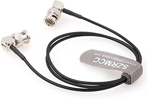 SZRMCC десен агол BNC на десен агол BNC RG174 75OHM HD SDI 3G Флексибилен мек видео коаксијален RF кабел за BlackMagic ARRI Monitor