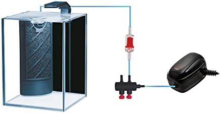 Aquatop Venti Professional Showcase Glass Aquarium комплет, 1-галон-за резервоари за слатководни риби, LED светло, пумпа за воздух од бреза