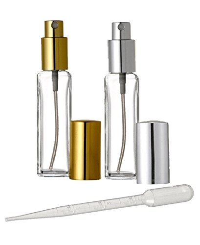 Гранд парфими 1 мл висок квадратен стил парфем атомизатор празно стакло шише со полнење - големина од 1 мл за шишиња со парфеми