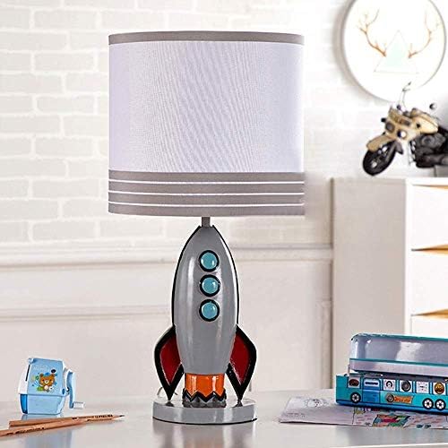 Светилка за маса WSSBK - Едноставна модерна ракета детска маса за декоративни цртани филмови за кревети за кревети