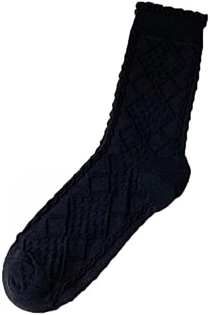 Компресија чорапи за дишење за жени со цврста боја чорапи Шарени лесни памучни пешачки поддршка за поддршка на чорапи атлетски чорапи