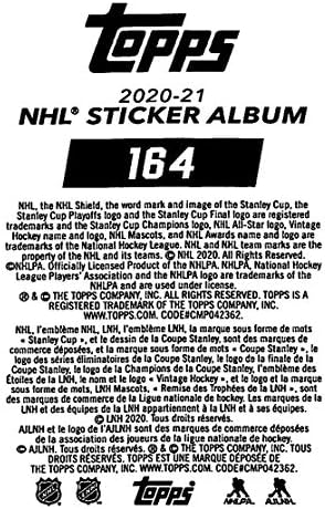 2020-21 Топс НХЛ налепница 164 Руп Хинц Далас starsвезди хокеј налепница картичка