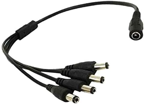 Подреден 4-приклучок за раздвојување 4-насочен кабел за напојување компатибилен со MC5 9 волт-маргаритки за диези, фит шеф линија