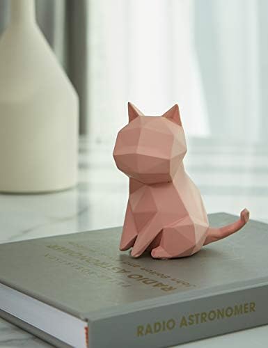 Haucoze 5 парчиња мачка фигура скулптура статуа модерна декор полирерин подароци уметност