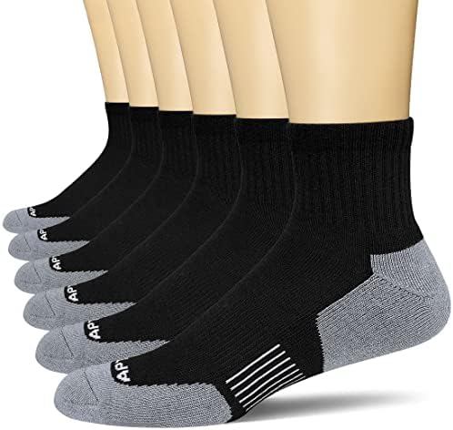 АПТИД 6 Пара Машки Чорапи За Глуждот-Контрола На Влага Амортизирано Атлетско Трчање Пешачење