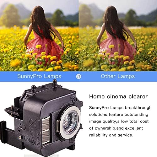 ELPLP50 V13H010L50 Replacement Projector Lamp Compatible with Epson EB-824 EB-825 EB-826W EB-84e EB-84he EB-85 EMP-825 EMP-84 EMP-84he H294B