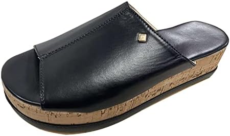Сандали дами чевли цврста модна летна платформа во боја сандали клин чевли римски кокос сандали за жени