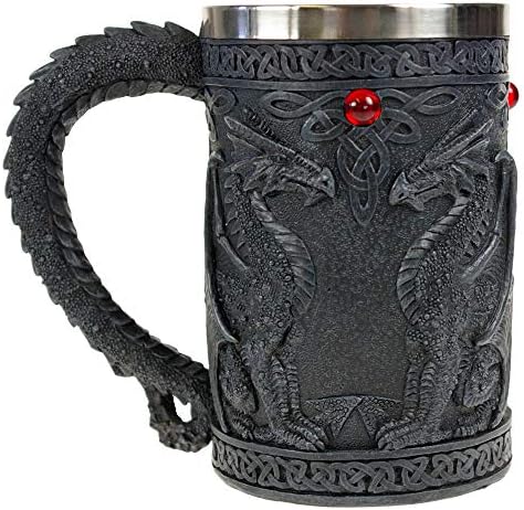 Nemesis сега Chope Style Fantasy Motion Dragon Noir 16 cm