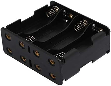 Нов Лон0167 Пластични Двојно Опремен Страна 8 x сигурен ефикасност Case Батерија Ќелија Држач Кутија За Складирање Црна