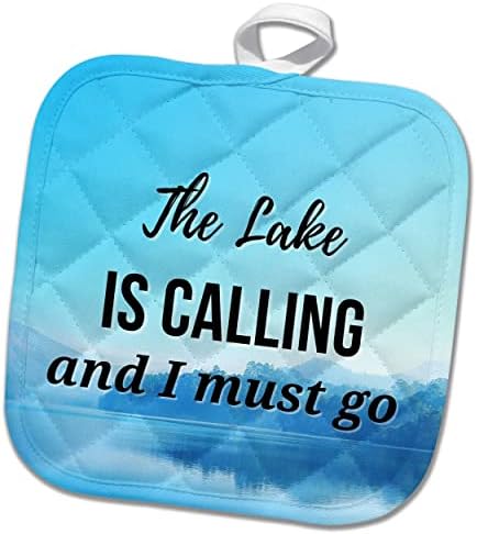 3drose Сликата на езерото со текст на езерото се јавува и морам да одам - ​​постери