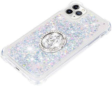iPhone 11 Pro Case, Dooge Luxury Diamond Glitter Bling Crystal Chryss за жени девојки за заштитен браник со целосен каросерија