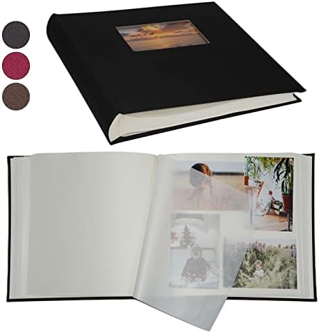 Кагео рачно изработен албум со фотографии со белешки, 100 страници за 2x3, 4x6, 5x7, 6x8 и 8x10 фотографии, архивска хартија без киселина со восочна