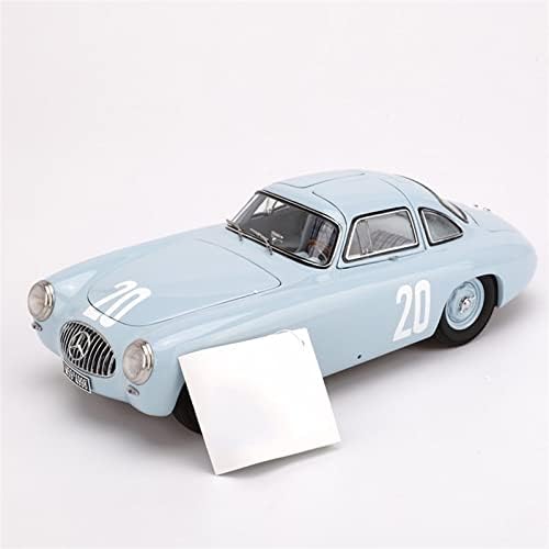 Возила на модел на скала Apliqe за Mercedes-Benz 300SL W194 Gull Wing Door 1952 Racing Simulation Die Casting Scale Model Car 1:18 Софистициран