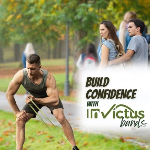 Групи за отпорност на Invictus сет од 5 Повлечете помош воена шума зелена вежба, тренингот, фитнес, сила, кревање тегови, обука, електрична енергија,